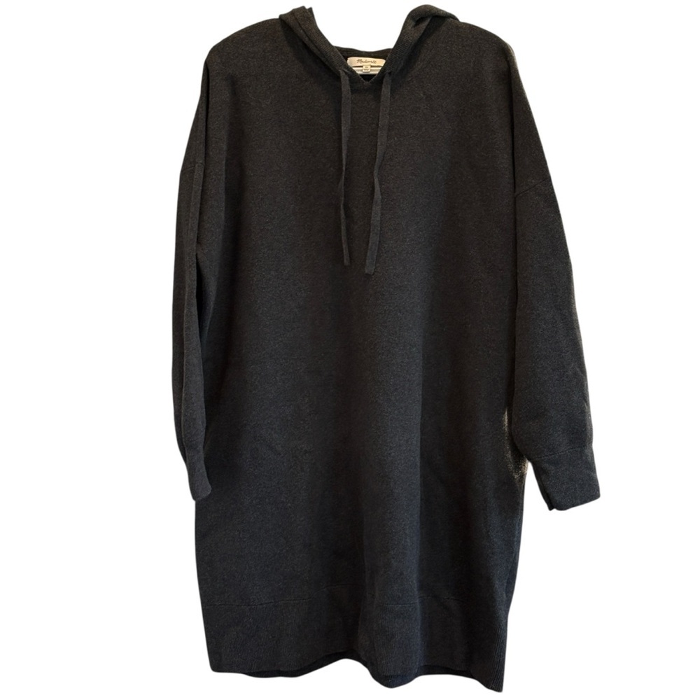 Madewell Womens Hoodie Sweater Dress Size XL Charcoal Gray - Picture 5 of 11